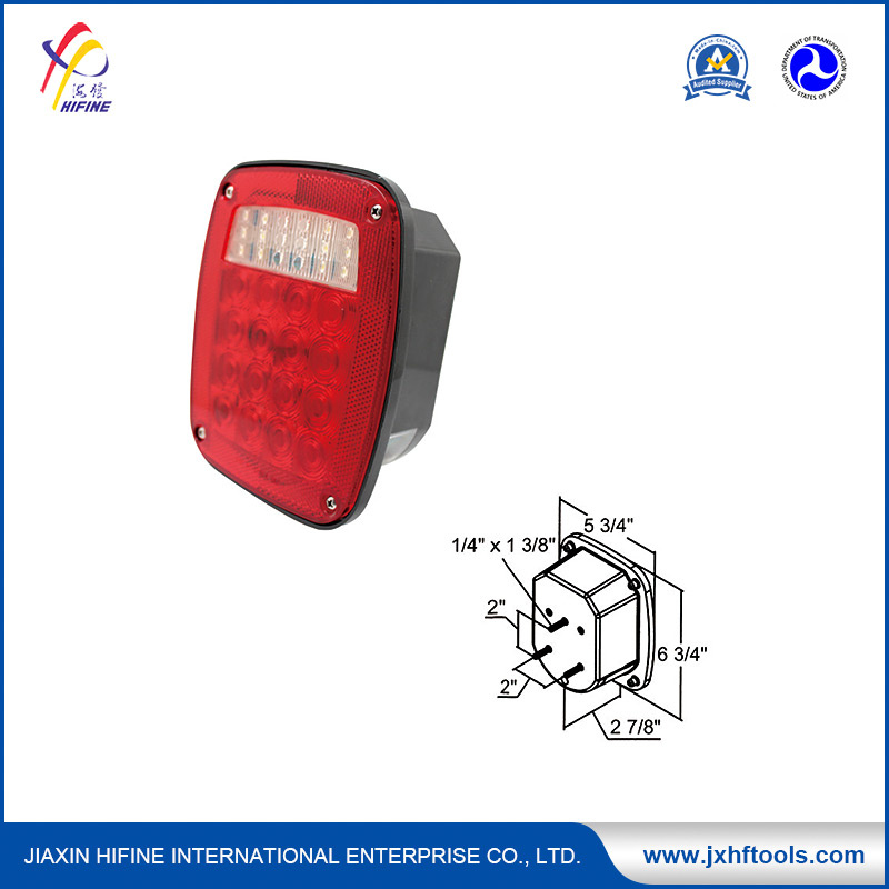 DOT/SAE LED Universal Square Combination Signal Tail Light