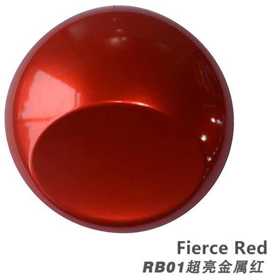 Gloss Metallic Fierce Red Vinyl Car Wrap