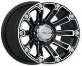 Auto Black 16 Inch Car Alloy Wheels 66.1 - 10.5 CB for 4 X 4 SUV