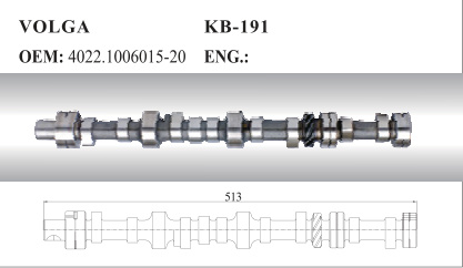 Auto Camshaft for Volga (4022.1006015-20)
