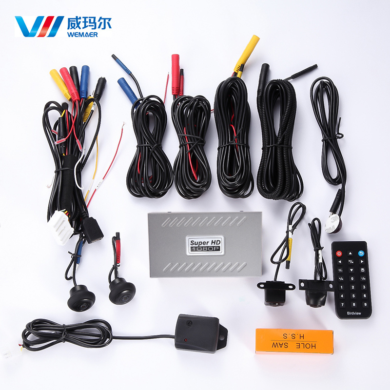 360 Bird View HD Night Vision Car Camera Monitor System (1280*720)