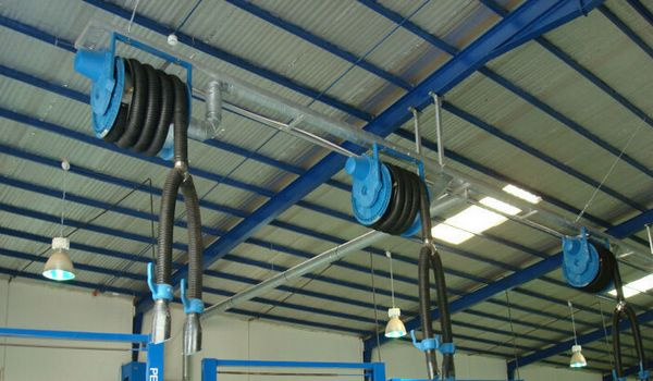 Manual Fixed Single Roll Car Extraction Pipe