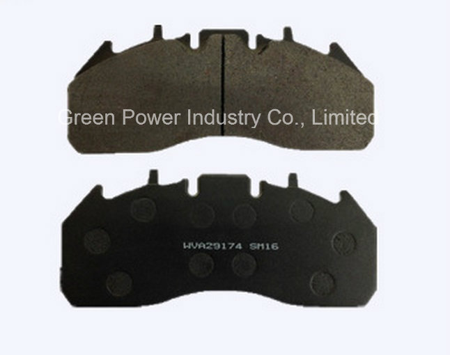 Wva29174 for Volvo Renault Heavy Duty Truck Brake Pads Asbestos Free