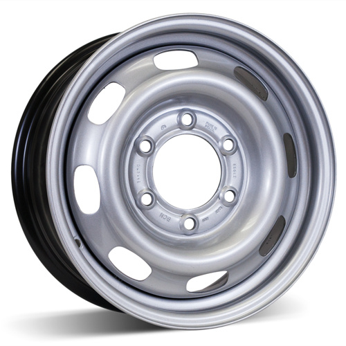 15X6 (5-114.3) Silver Steel Car Wheel Rim