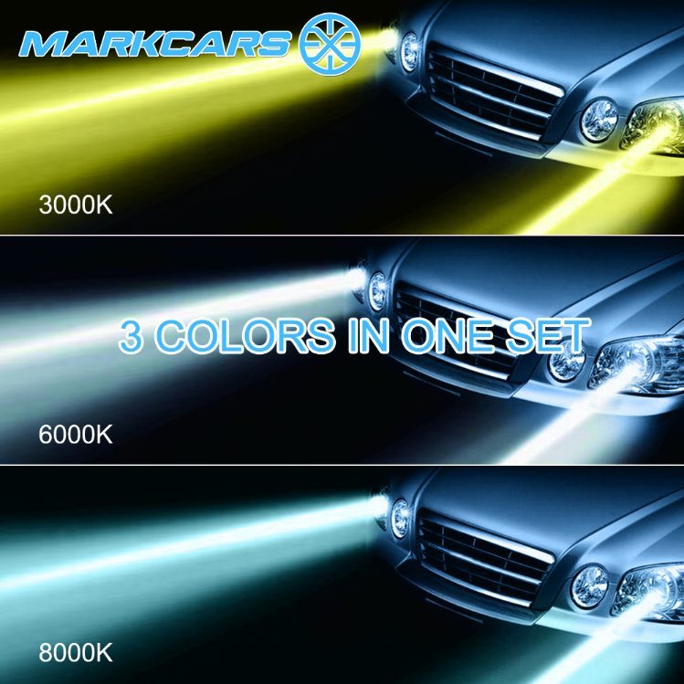 Markcars 2017 V4 Headlight with 3000k 6000k 8000k