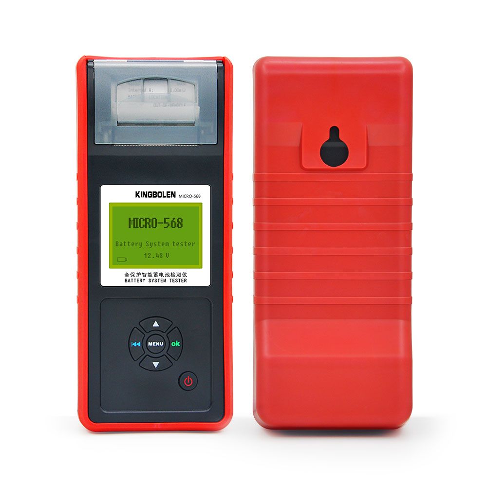 12V Auto Battery Load Tester with Printer Micro-568/ Soc Soh CCA IR Multi-Language Micro 568