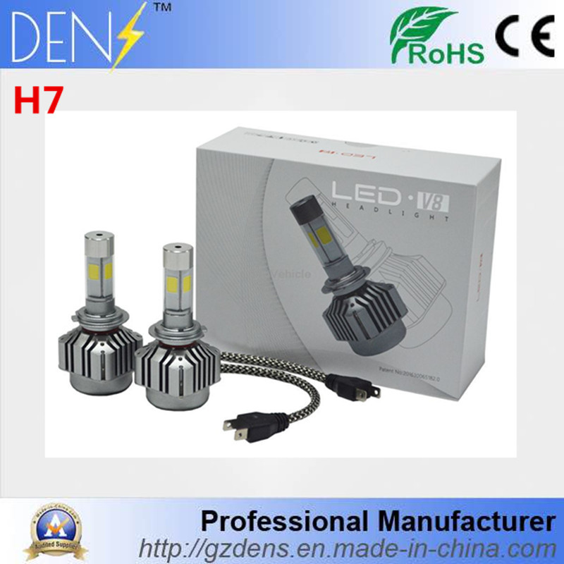 9-36V 8000m H7 4-Sided LED Conversion Headlight for Toyota Porsche