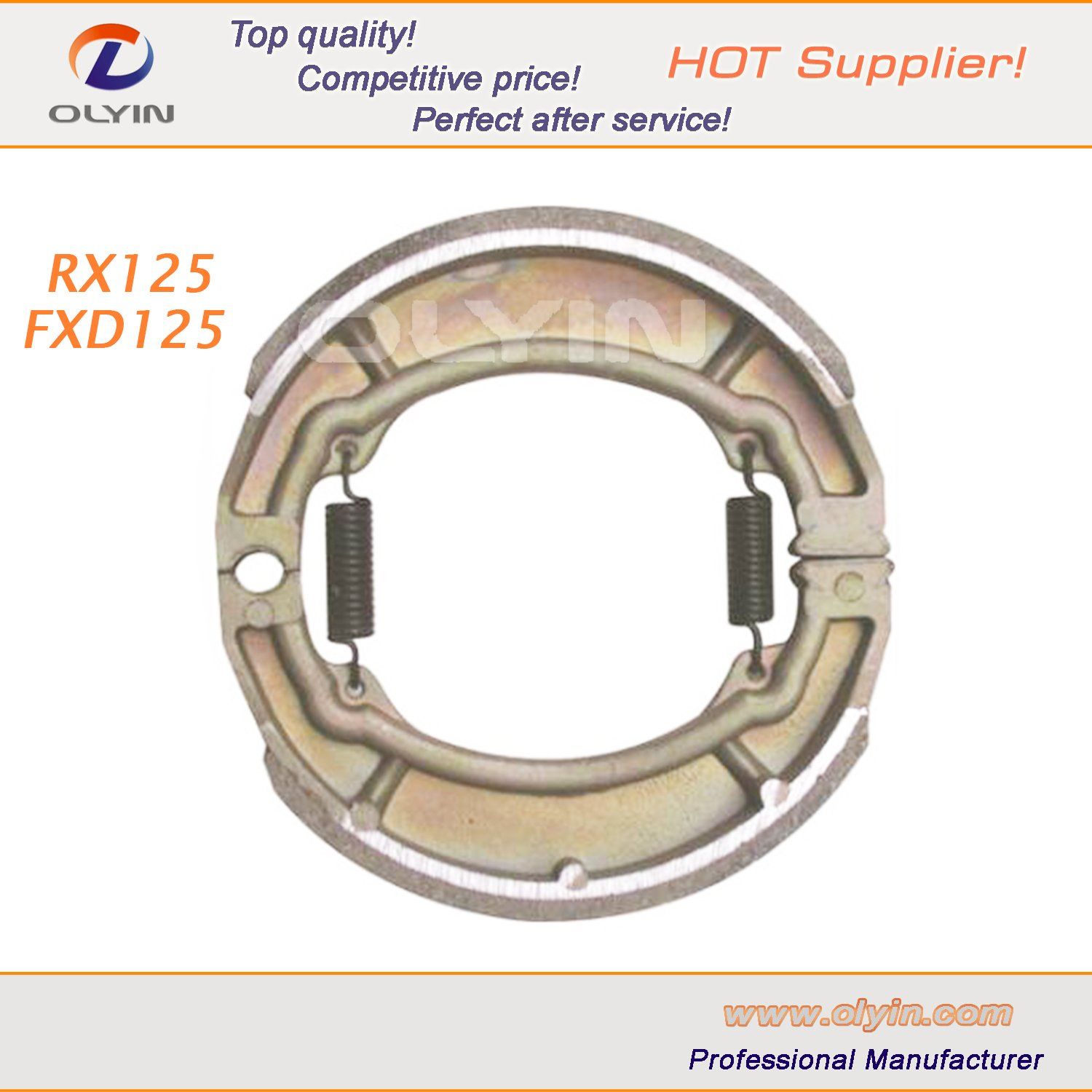 Fxd125/Rx125 Motorcycle Brake Shoe for Motorcycle Parts