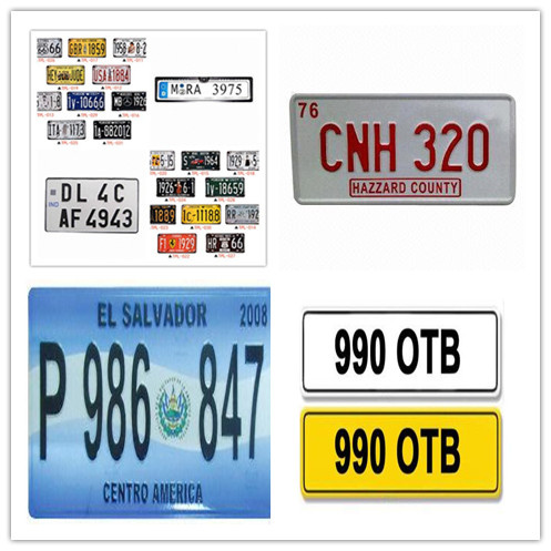 Custom Embossed Car License Plate
