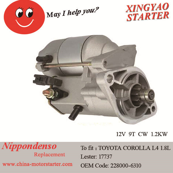 1998-2002, L4, 1.8L Used Electric Starter for Toyota Corolla (17737)