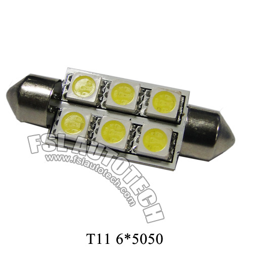 T11 6SMD 5050 Festoon Auto LED Bulb