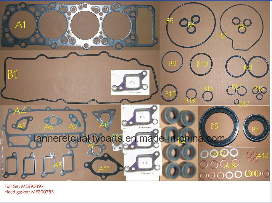 4m40/4m40t Pajero/Canter Full Head Gasket for Mitsubishi (OEM #: ME995497)