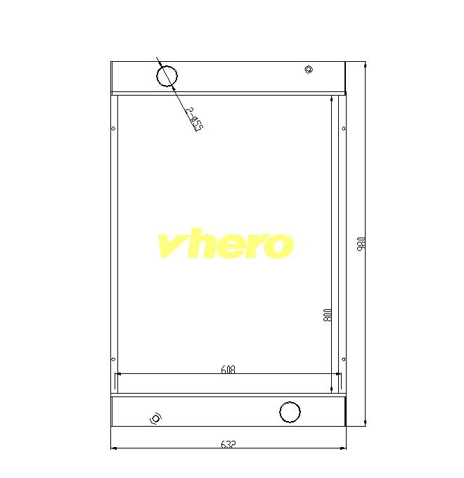 Auto Parts Cooler Aluminum Radiator for Technical Vehicle Sdlg 215
