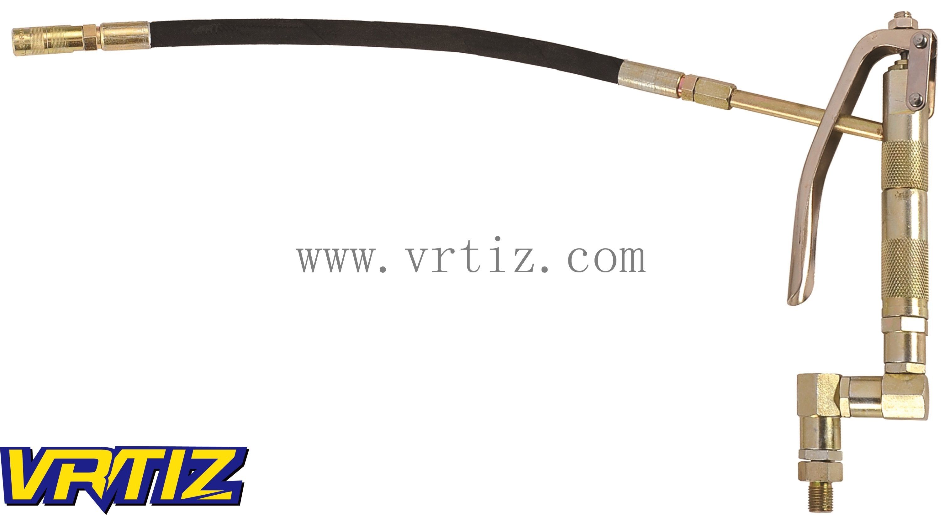 Air Operated Grease Gun with a Rubber Hose
