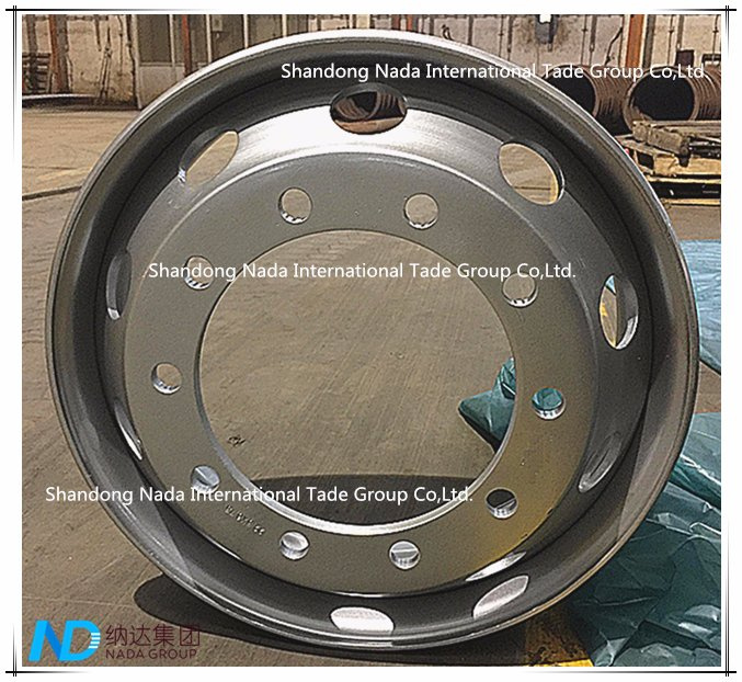 22.5X6.75 Tubeless Rim TBR Truck Steel Wheel with Ts16949/ISO9001: 2000