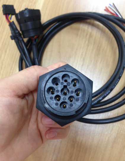 J1939 9p M to F +Molex 12p Cable