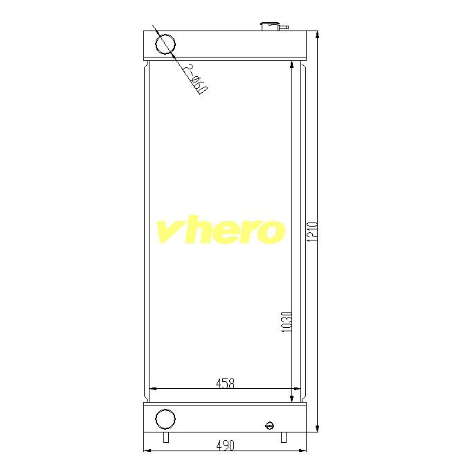 Auto Parts Heat Exchanger Radiator for Technical Vehicle Sumitomo 350-5