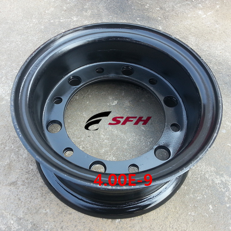 Split Forklift Wheel Rim Steel Wheel 4.00e-9