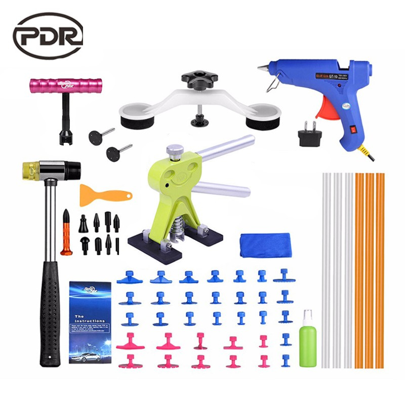 Super Pdr Tools Car Body Repair Kits Slide Hammer Pulling Bridge Glue Gun Suction Cup