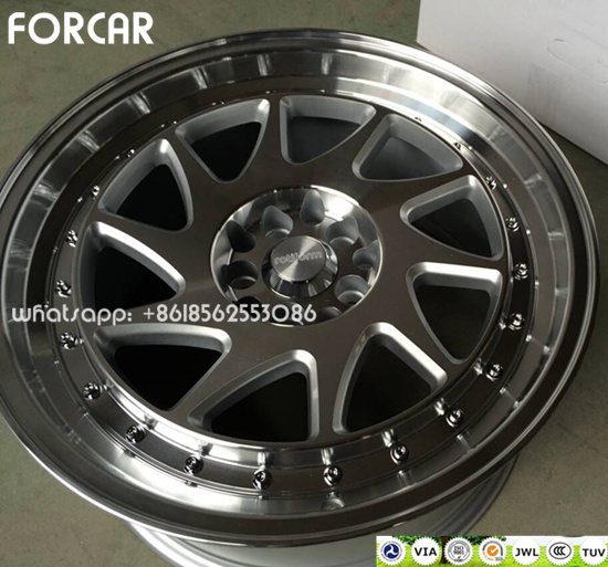 Aluminum Replica Car Rims Solid Rubber Wheel Rotiform