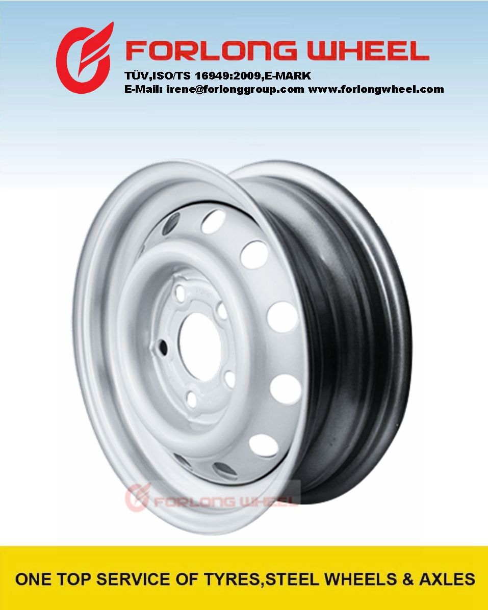 14inch 5-112 High Speed European Tipping Trailer Steel Wheel
