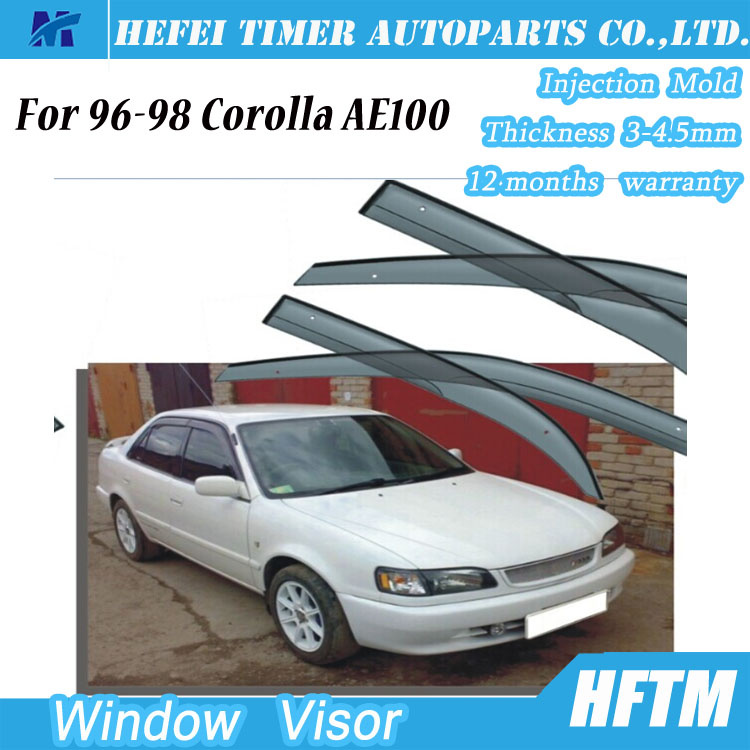 New Car Accessories Injection Mould Door Visor for 96-98 Toyota Corolla Ae100