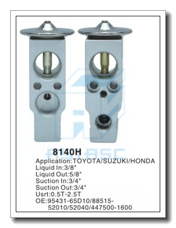 Customized Thermal Aluminum Expansion Valve for Auto Refrigeration MD8140h