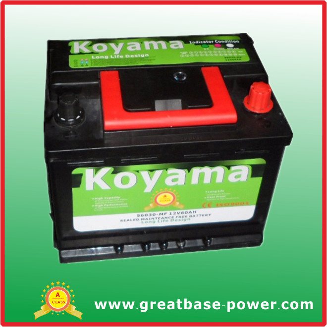 Auto Car Sealed Mf Battery	56030mf