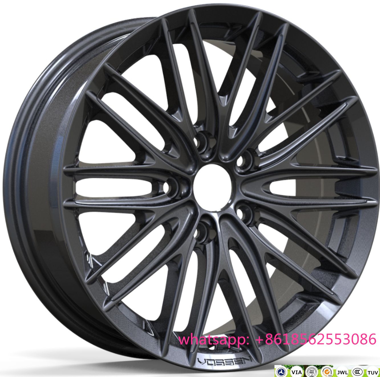 2018 New Design Car Aluminum Vossen Hybrid Llantas Alloy Wheels