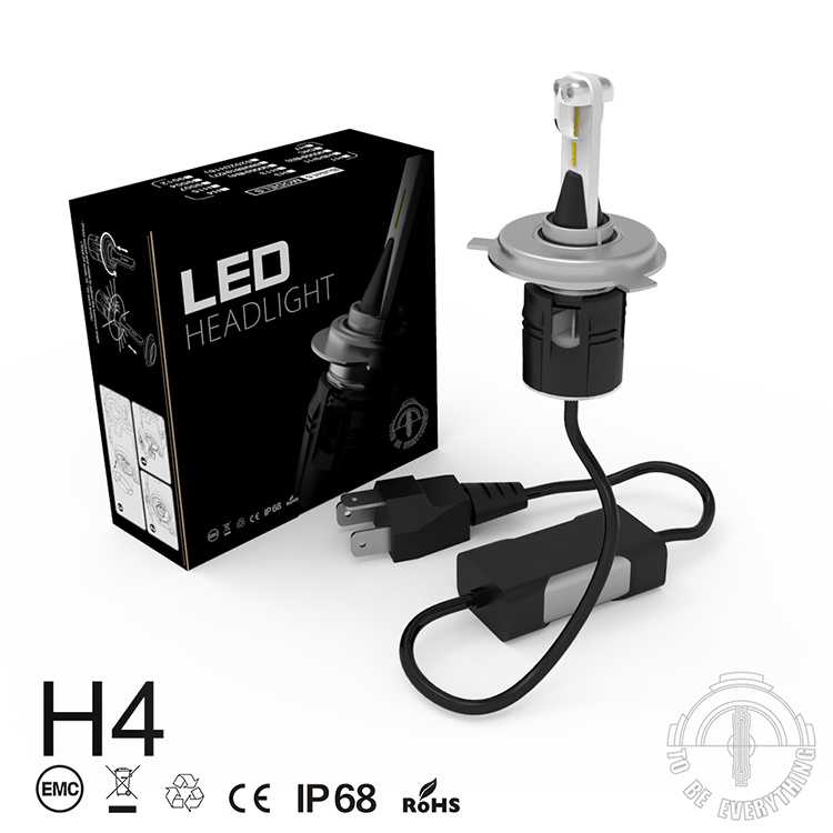 New B6 H4 LED Motorcycle Headlight Turbine 24W 3600lm