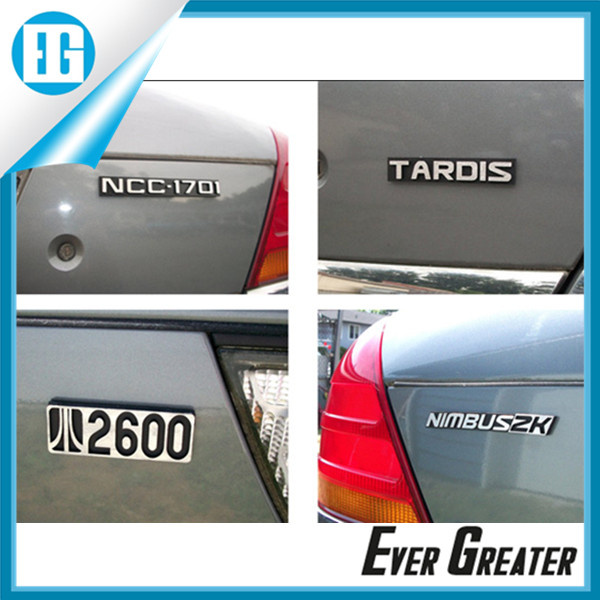 Chrome 3m Glue Waterproof Emblems for Automotive