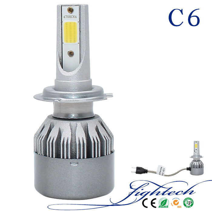 Hot Sale C6 880 COB 72W 6000K Car Headlight