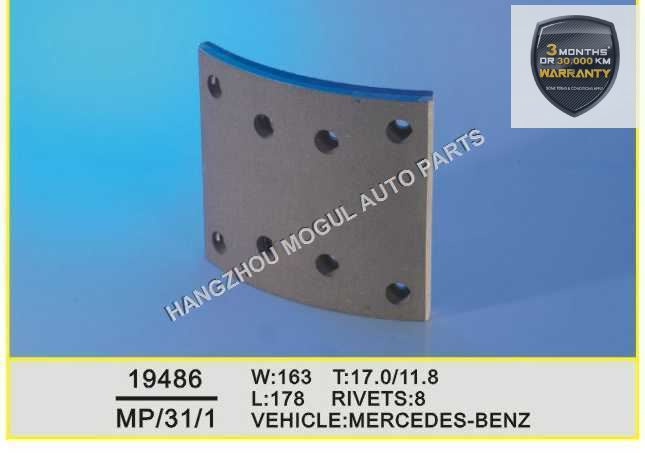 Premium Quality Brake Lining for Heavy Duty Truck (19486)