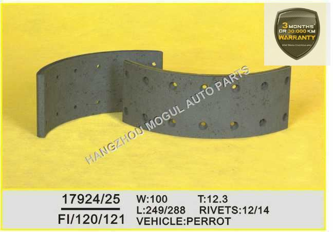 Brake Lining for Heavy Duty Truck Non Asbestos (17924/17925)