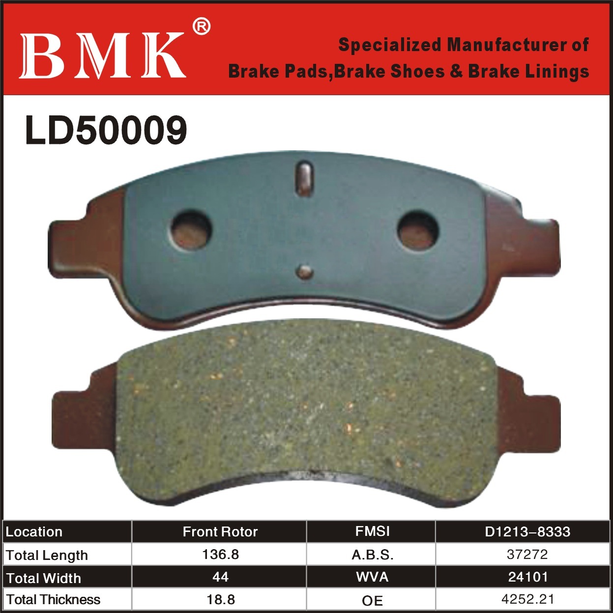 High Quality Brake Pad (LD50009)