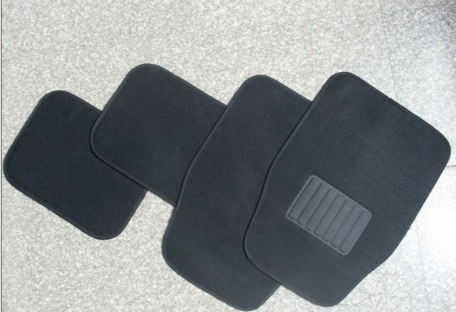 Black Polyester Car Mat/Rugs, for Universal Type (LR9601)