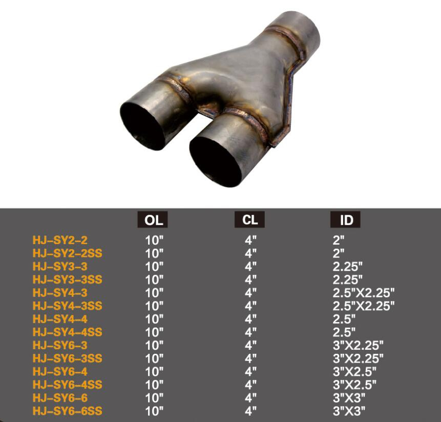 Car Stamped Y-Pipes Connecting Pipe