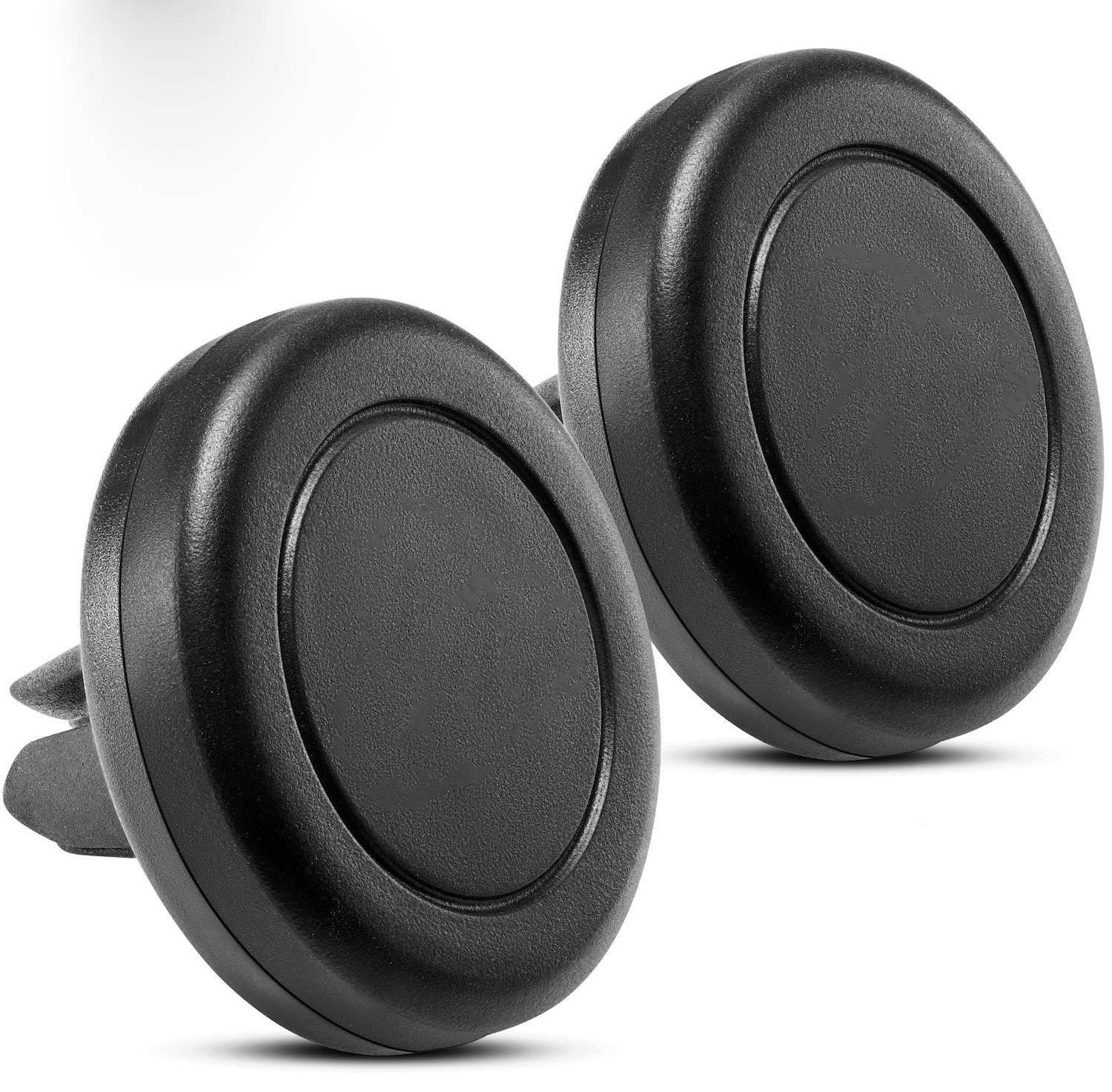 Magnetic Mount Universal Air Vent Magnetic Car Mount Phone Holder, for Cell Phones and Mini Tablets with Fast Swift-Snap Technology, with 4 Metal Plates