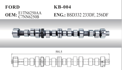 Auto Camshaft for Ford (E1tn6250AA C7nn6250b)