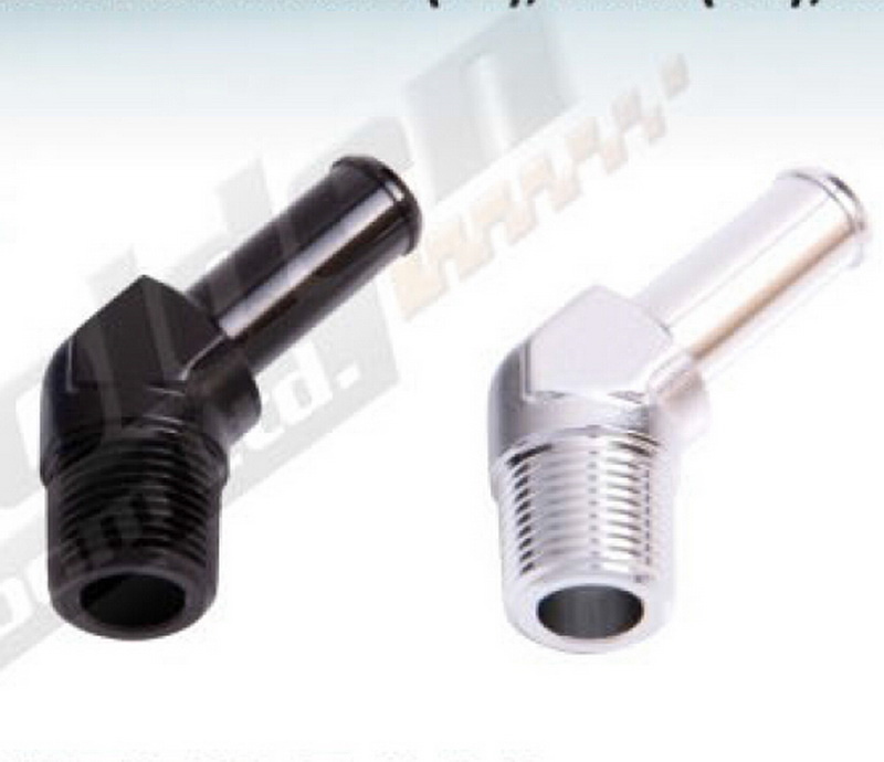 45 Degree NPT Thread to Barb Male Fitting
