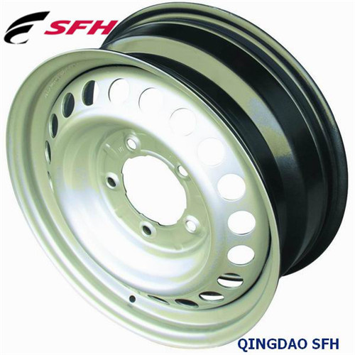 Silver Steel Wheel for Passenger Car (16X6J)