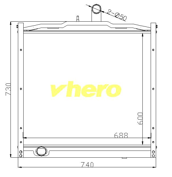 Auto Spare Parts Heat Exchanger Auto Radiator for Truck FAW Jiefang 1301010-362