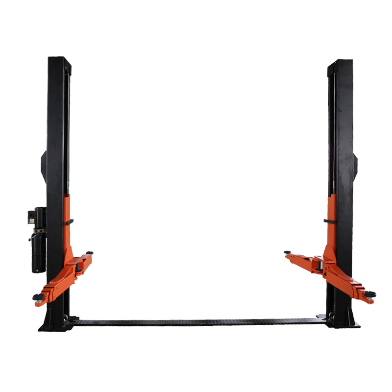 8 Fold Two Post Floor Plate 220V Car Lifter with Ce
