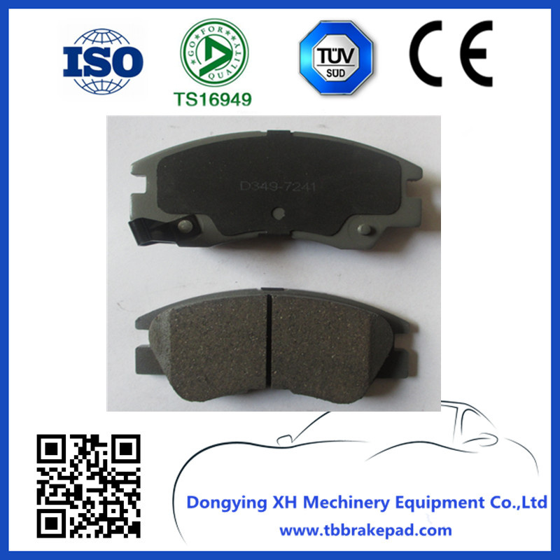 Low Noise Semi Metallic Painted Plastic Auto Brake Pads D349-7241