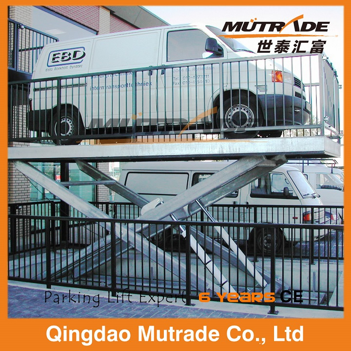 Two Floor Double Cylinder Hydraulic Car Scissor Lift