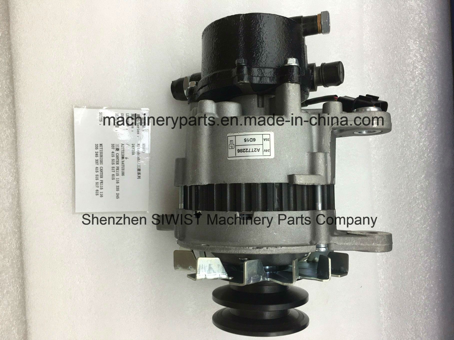 Alternator A2t72286 A4tu3186 A4t57886 A4t58786 Me037640 Me077788 Me077137 Me037641 for Mitisubishi Trucks Canter 6D14 6D15 6D16 Engine