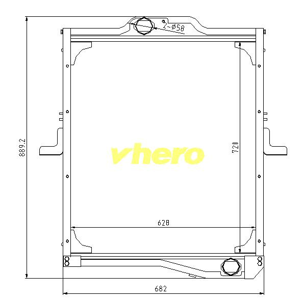 Heat Exchanger Auto Radiator for Truck FAW Jiefang 1301020-Q204