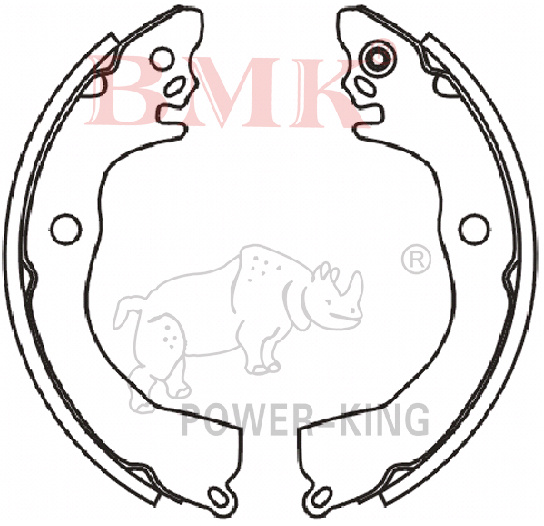 Duarable Brake Shoe (K4455) for Isuzu