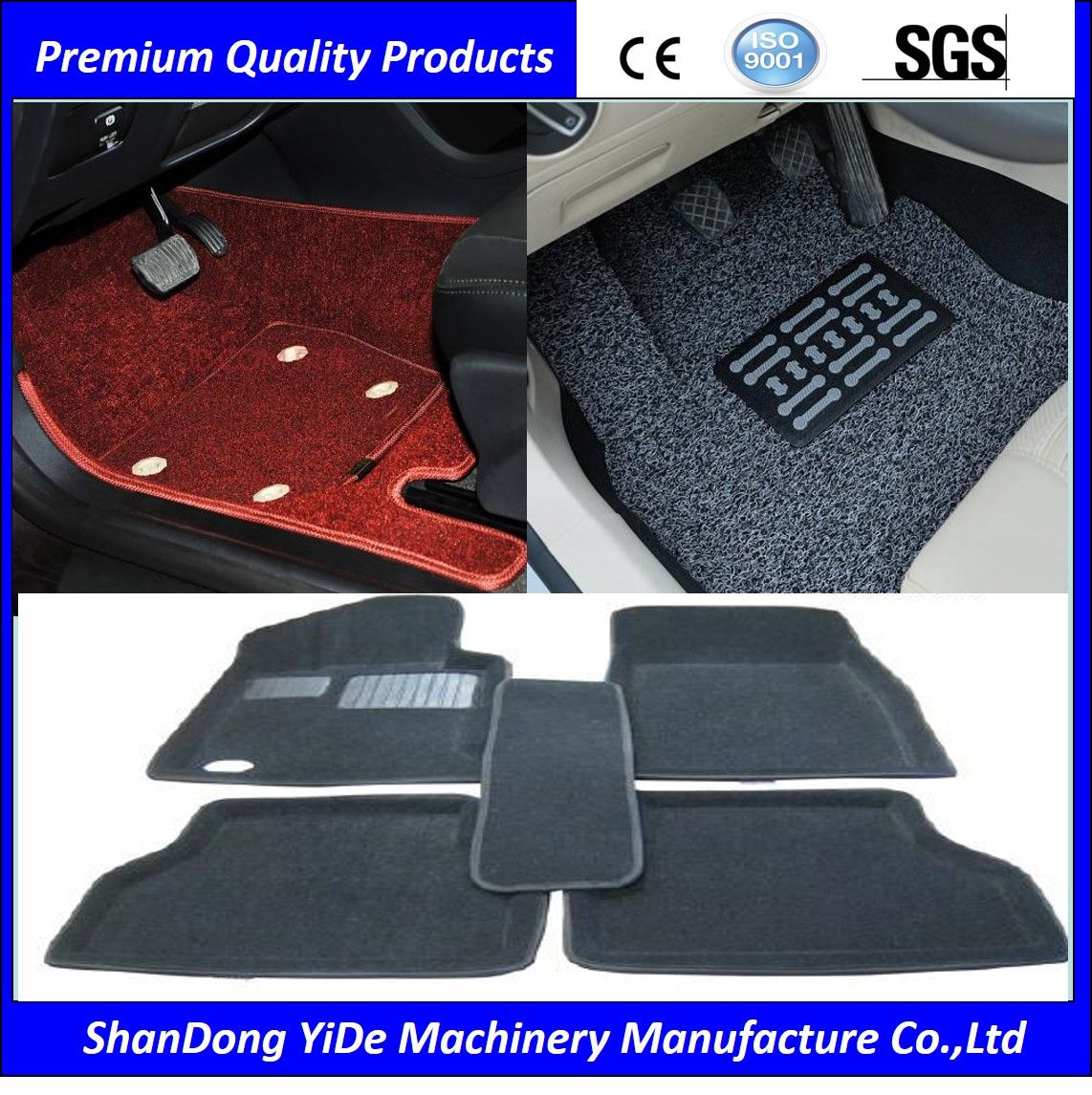 PVC Double Color Sprayed Coil Car Mat