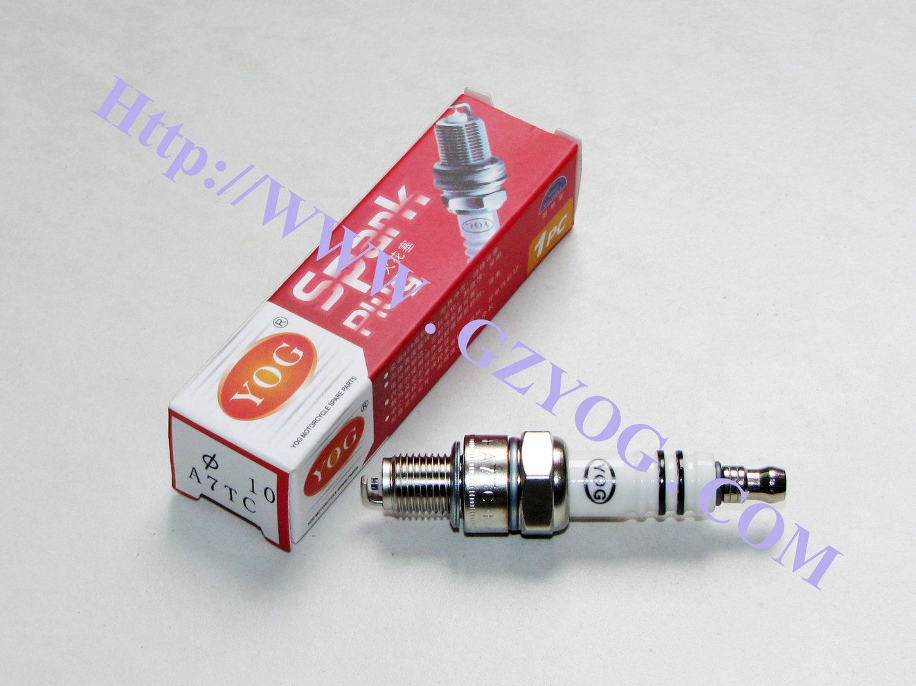 Yog Motorcycle Spare Plug Good Quality 10 12 14 mm D8tc E6tc A7tc CPR7e F7tc Cr9e F5tc B7es Dr8ea Cr7hsa D6HS